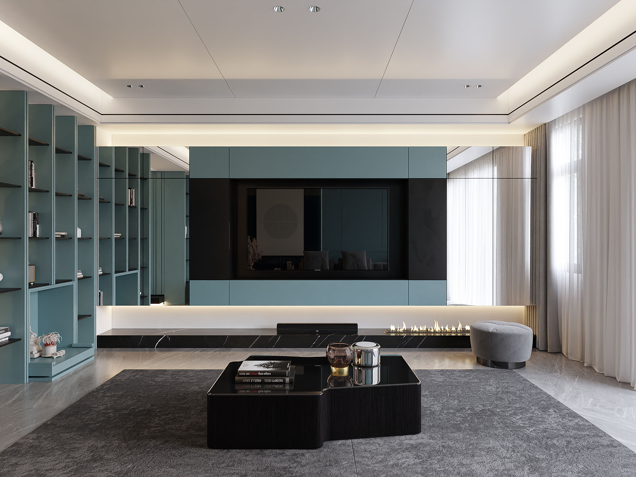 tht architects - Nhà chị Ngân Châu Đốc - phòng khách bếp 01
